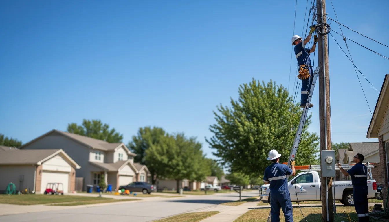 Residential electrician providing installation services in Walnutport, PA